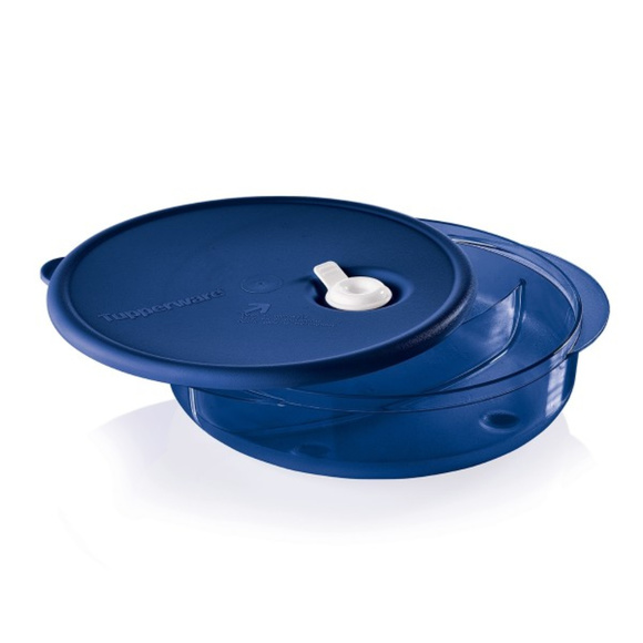 Vent ’N Serve® Round Divided Microwave Dish - Picture 1 of 2